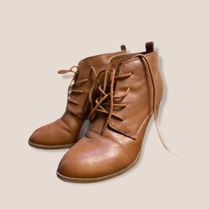 Brown Booties with laces